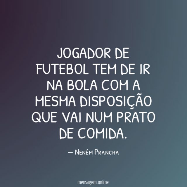 Jogador de futebol tem de ir na bola