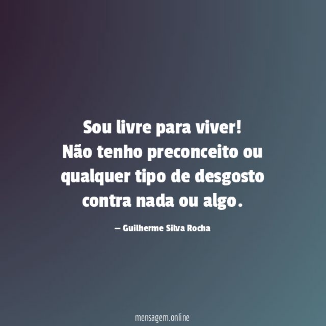 Sou livre para viver