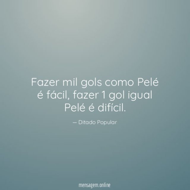 Fazer mil gols como Pelé é fácil