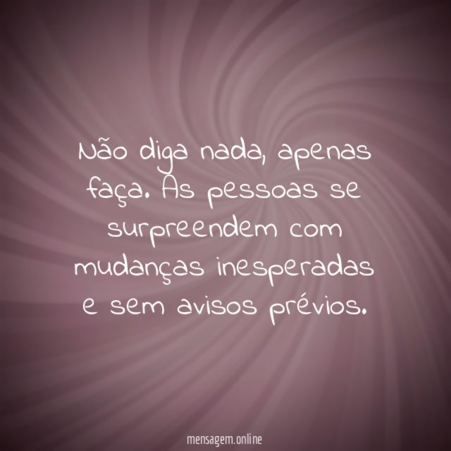 Não diga nada