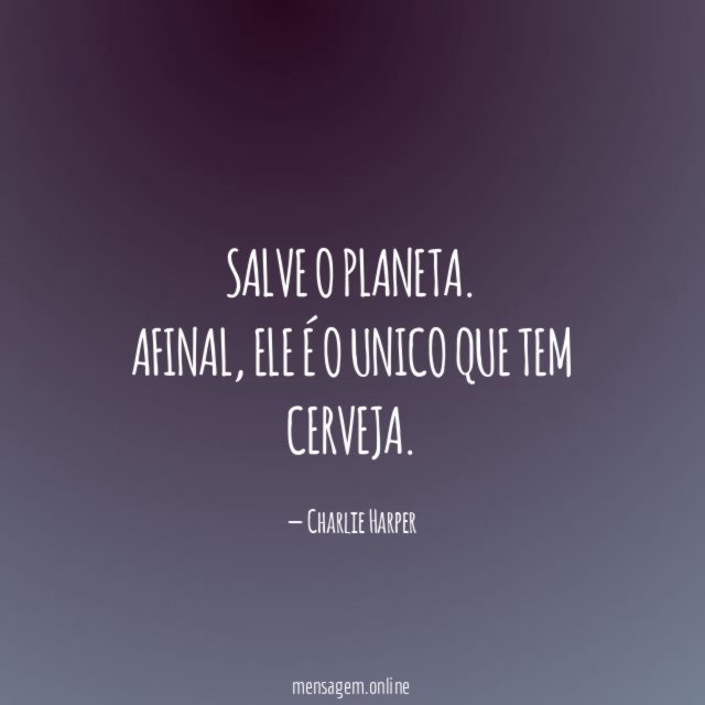 Salve o planeta