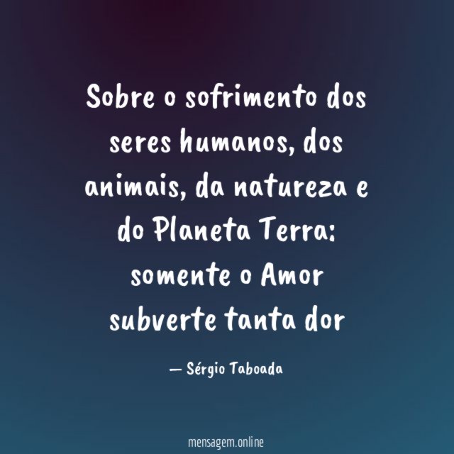 Sobre o sofrimento dos seres humanos
