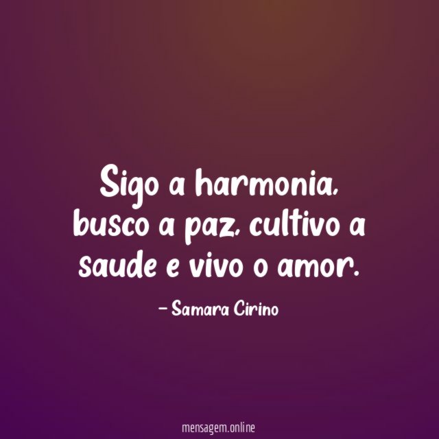 Sigo a harmonia