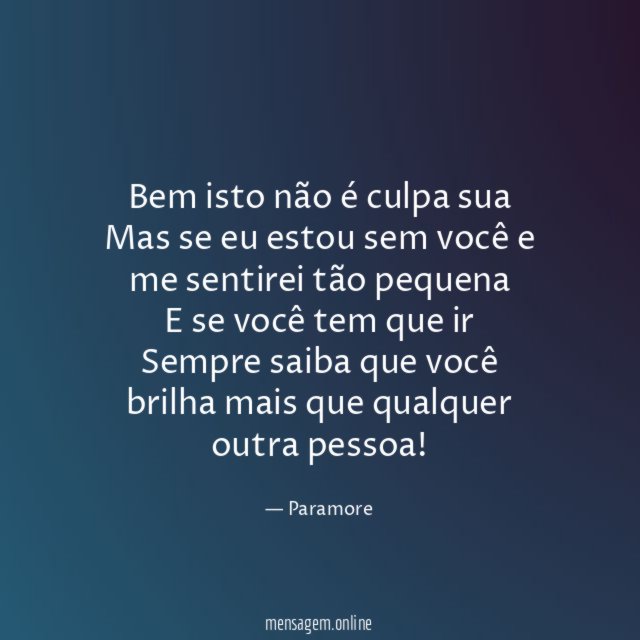 Bem isto não é culpa sua Mas se eu