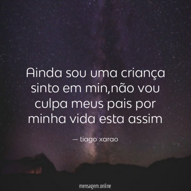 ainda sou uma criança sinto em min