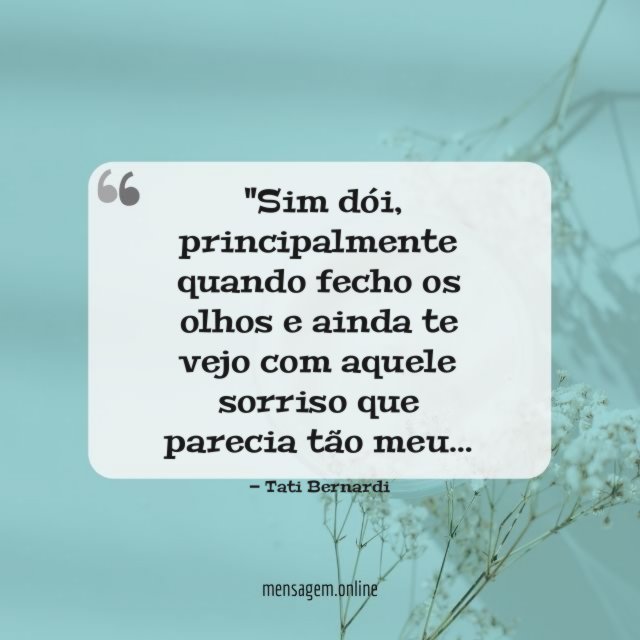 "Sim dói