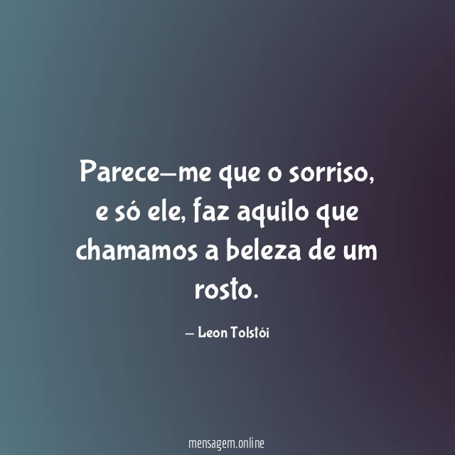 Parece-me que o sorriso