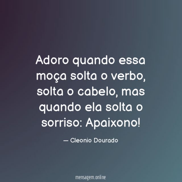 Adoro quando essa moça solta o verbo