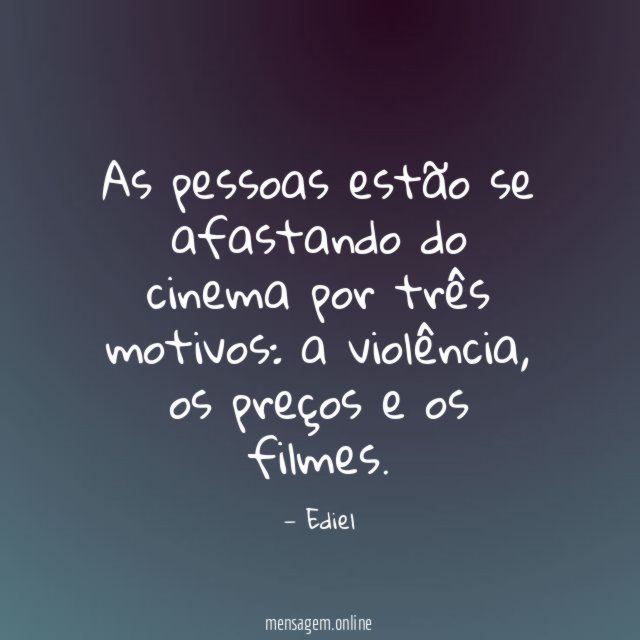 As pessoas estão se afastando do cinema por três motivos