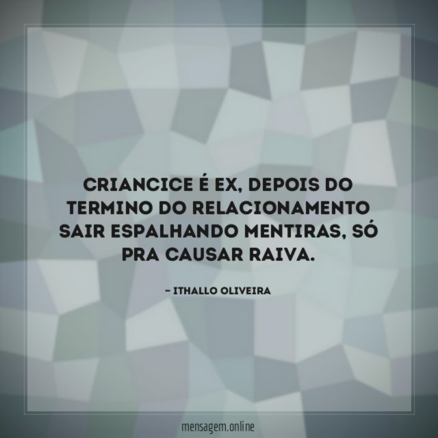 Criancice é Ex