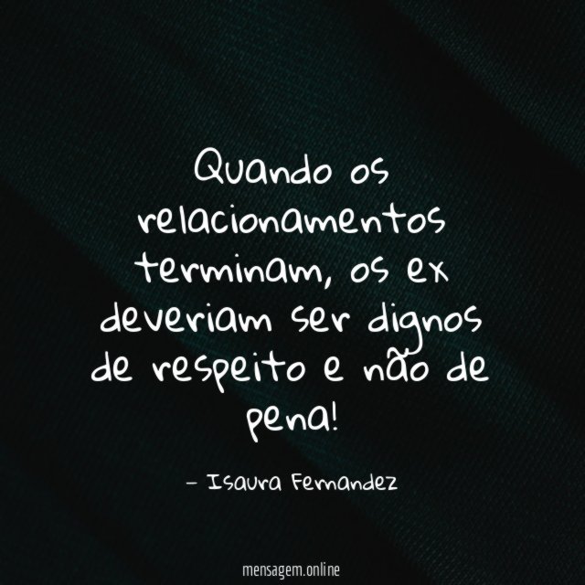 Quando os relacionamentos terminam
