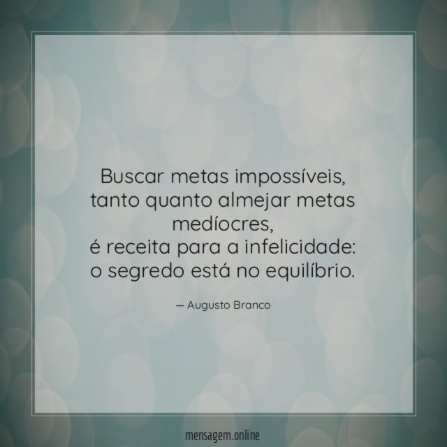 Buscar metas impossíveis