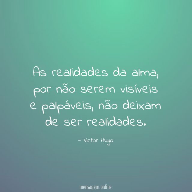 As realidades da alma
