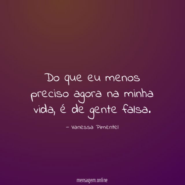 Do que eu menos preciso agora na minha vida