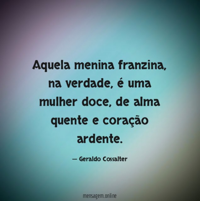 Aquela menina franzina