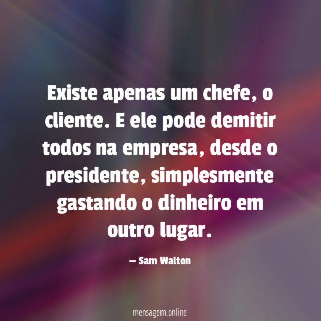 Existe apenas um chefe