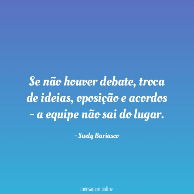 Se não houver debate