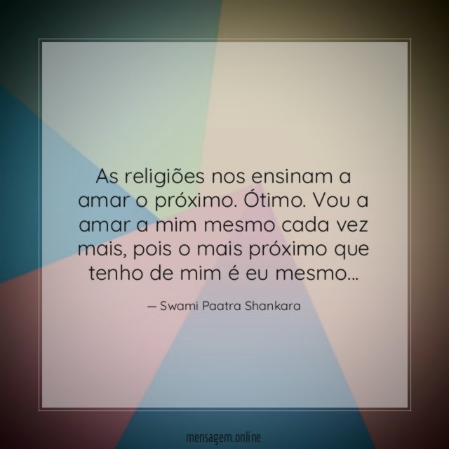 As religiões nos ensinam a amar o próximo