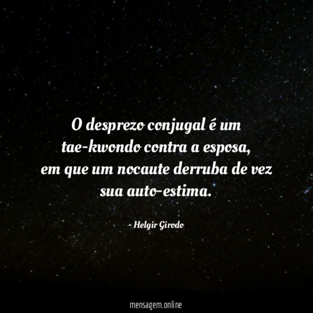 O desprezo conjugal é um tae-kwondo contra a esposa