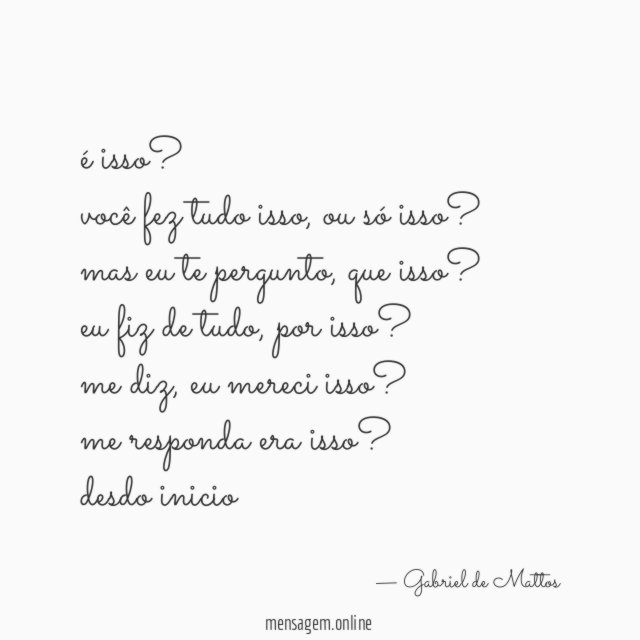 é isso