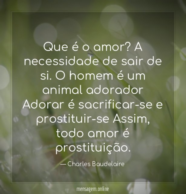 Que é o amor