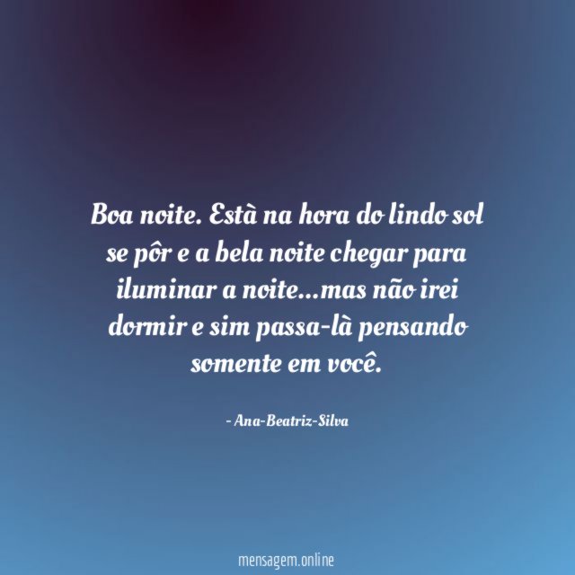 Boa noite
