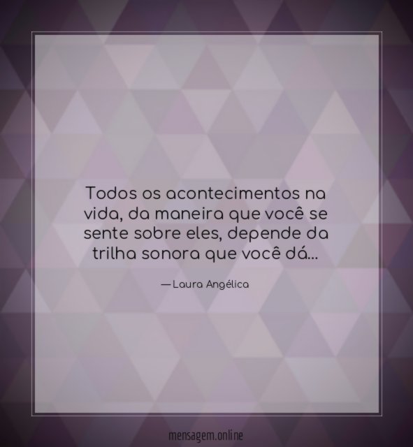 Todos os acontecimentos na vida