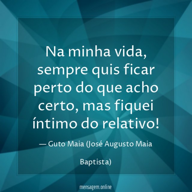 Na minha vida