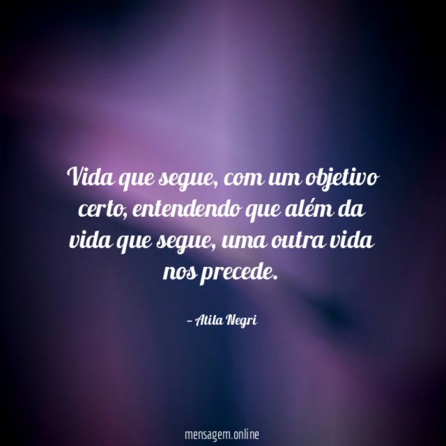 Vida que segue