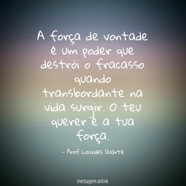 A força de vontade é um poder que