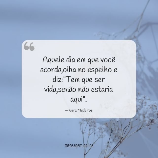 Aquele dia em que você acorda