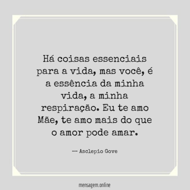 Há coisas essenciais para a vida