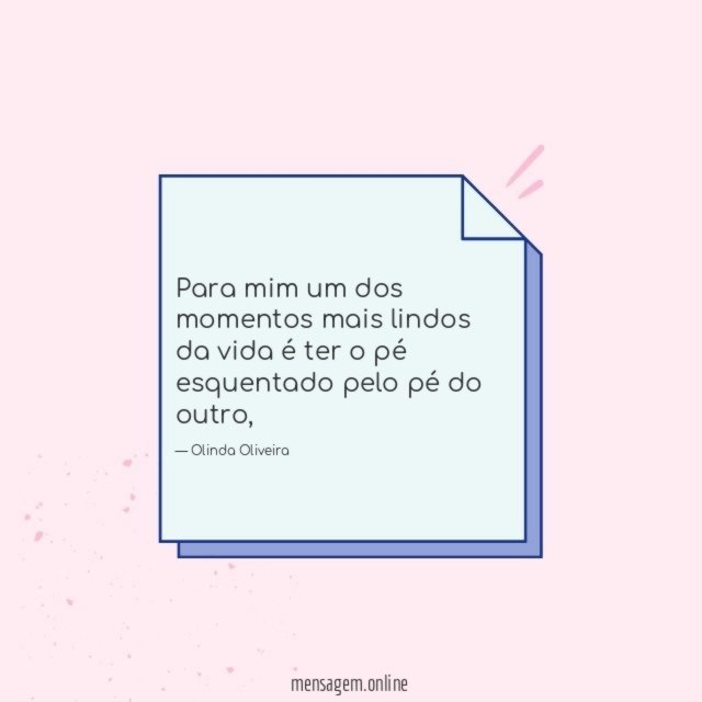 Para mim um dos momentos mais lindos da