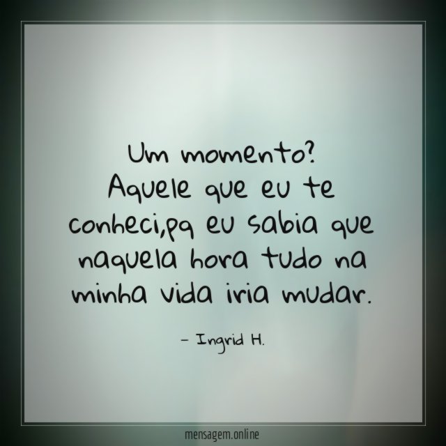 Um momento