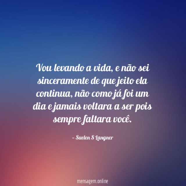 Vou levando a vida