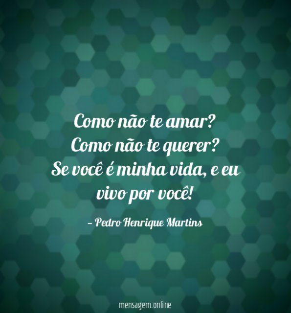 Como não te amar