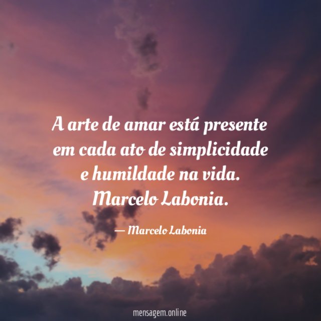 A arte de amar está presente em cada