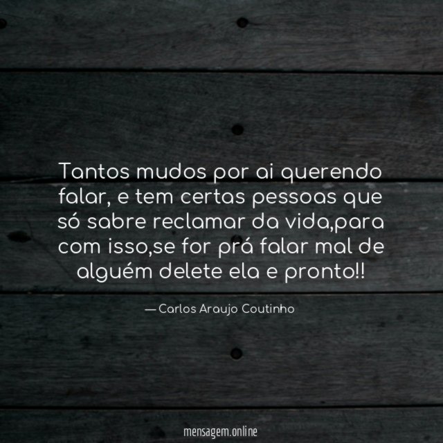 Tantos mudos por ai querendo falar