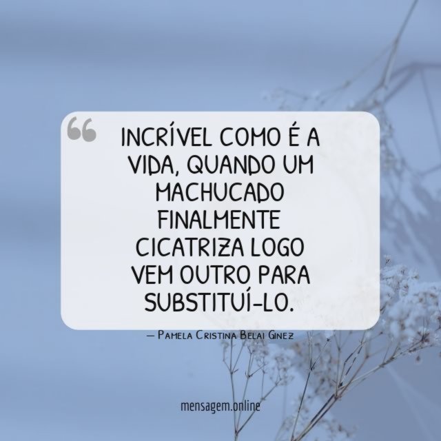 Incrível como é a vida