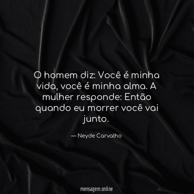 O homem diz