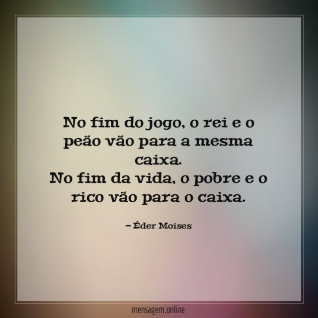 No fim do jogo