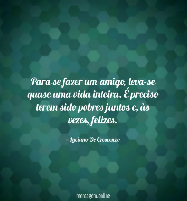 Para se fazer um amigo