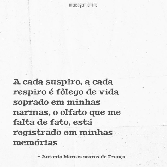 A cada suspiro