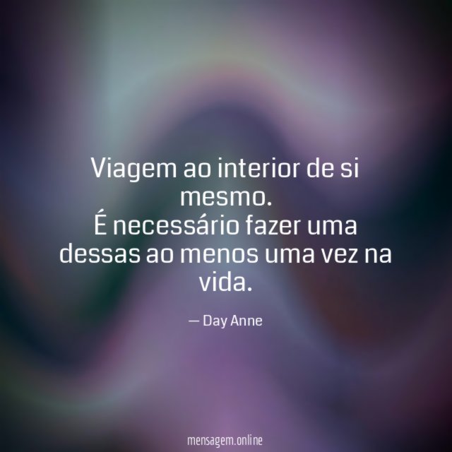 Viagem ao interior de si mesmo
