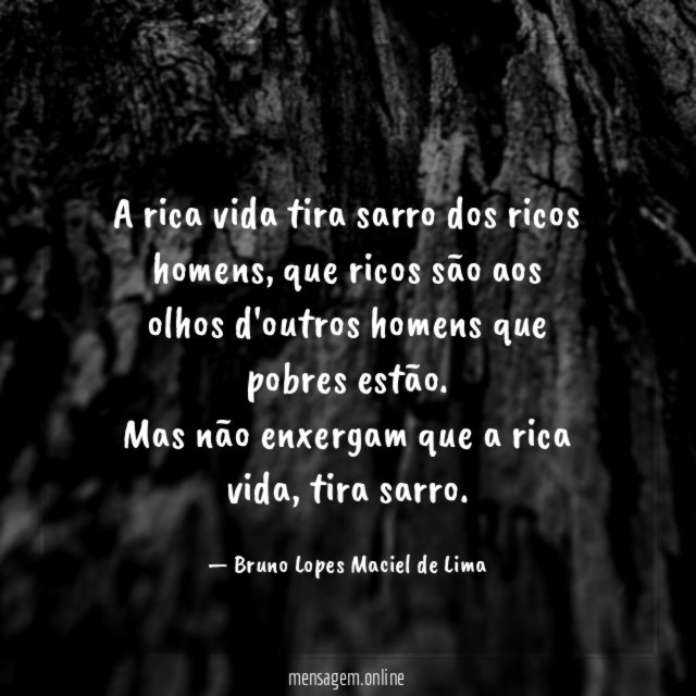 A rica vida tira sarro dos ricos homens