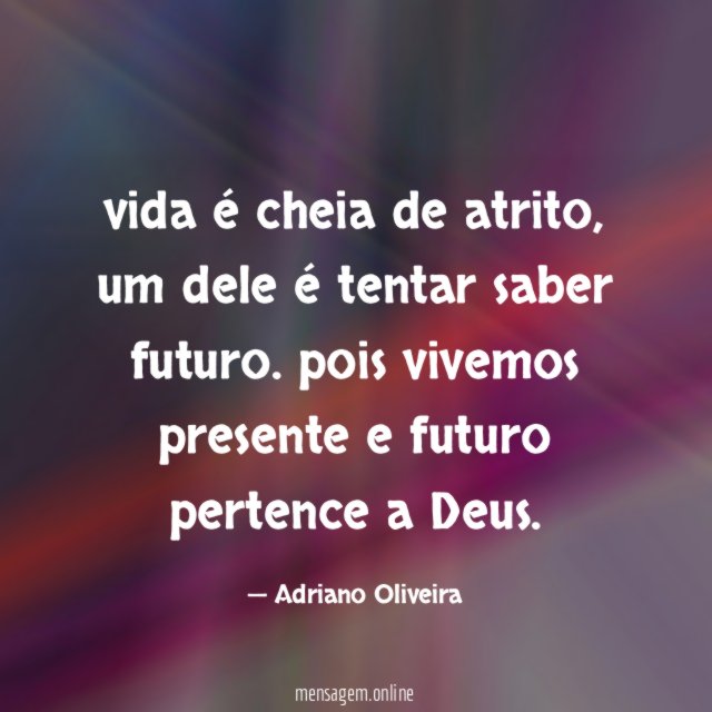 vida é cheia de atrito