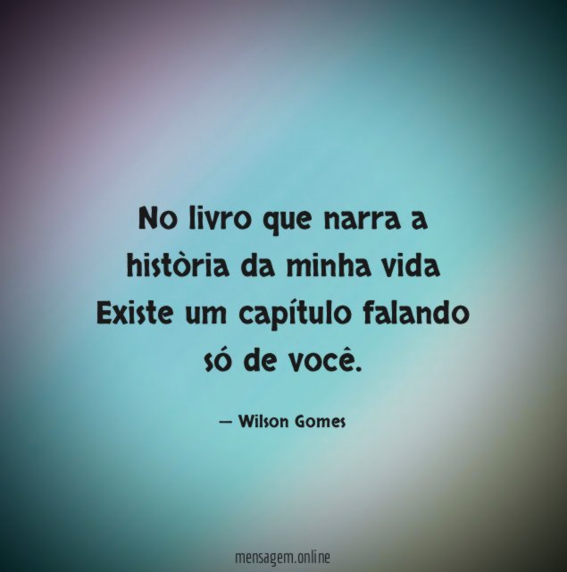 No livro que narra a història da minha