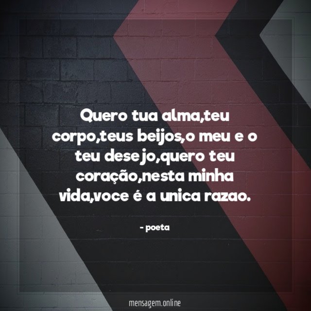 quero tua alma