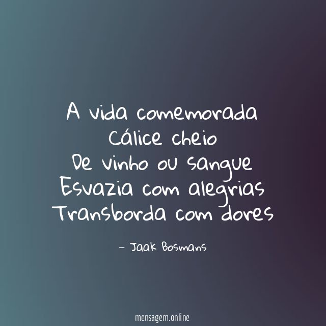 A vida comemorada