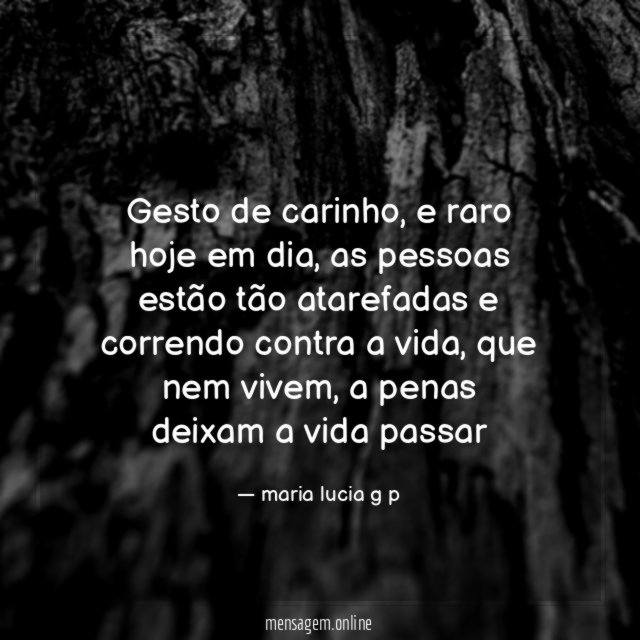gesto de carinho
